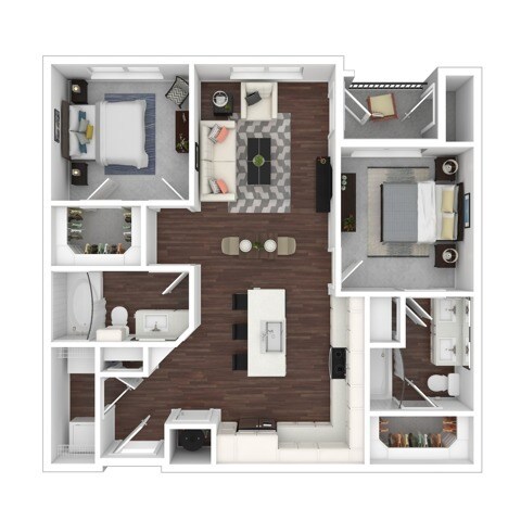 Unit 3222 1408 floor plan